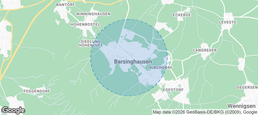 Barsinghausen Airbnb map